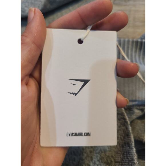 Gymshark large marl seamless light grey athletic leggings new with tags - Picture 5 of 8